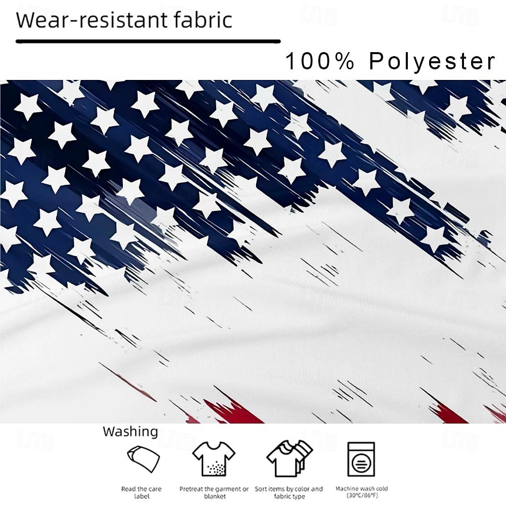 2026年 2026年7月4日 250周年メモリアルデー メンズ3DプリントUSフラッグヘンリーロングスリーブTシャツ アウトドアスポーツストリート  コレクション – $24.99 –P3