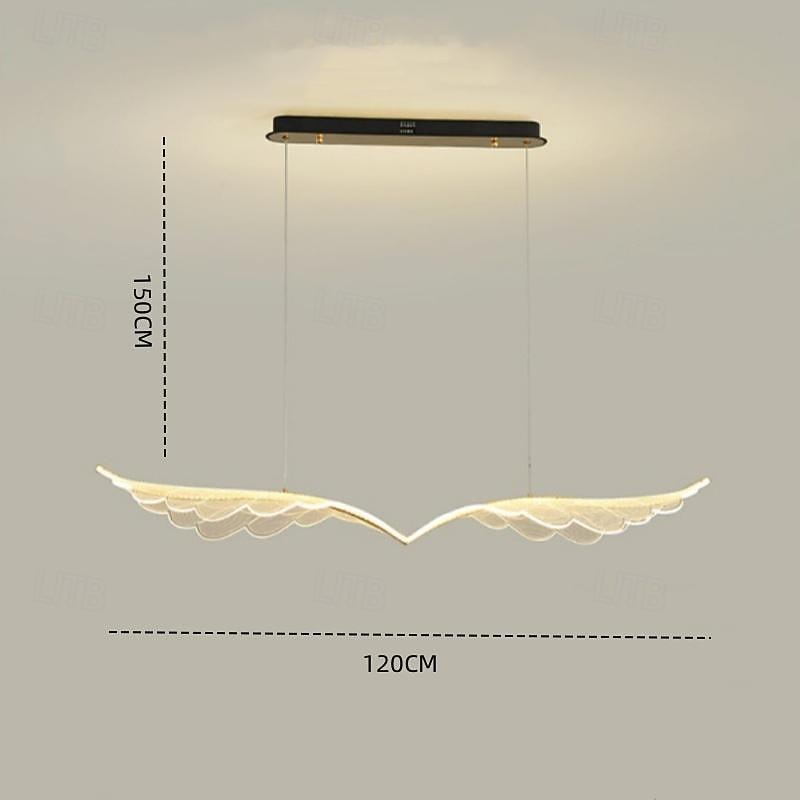 lampada a sospensione a led ali d'angelo 1 luce 120 cm acrilico piuma elettrolitico artistico stile nordico caffè sala da pranzo 110-240 v solo dimmerabile con telecomando del 2025 a $599.99 –P3