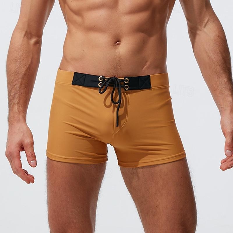 Homens Bermuda de Surf Shorts de Natação Calção Justo de Natação Patchwork Com Cordão Cintura elástica Bloco de cor Conforto Secagem Rápida Curto Feriado Praia Final de semana Moda Casual Branco de 2025 por $17.99 –P11