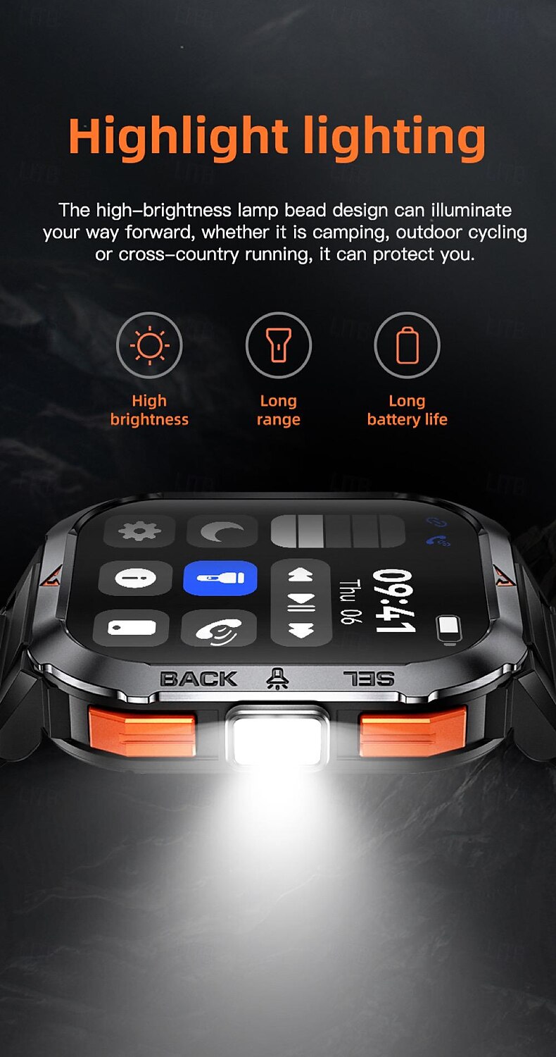 696 S50 Montre intelligente 2.02 pouce Smartwatch Montre Connectée Bluetooth ECG + PPG Podomètre Rappel d'Appel Compatible avec Android iOS Femme Hommes Mode Mains-Libres Rappel de Message IP 67 de 2025 ? $54.99 –P1