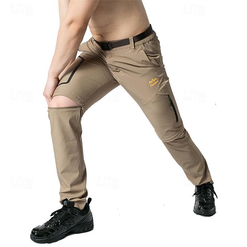Voor heren Cargohosen Wandelbroek Tactische broek Militair Buiten Normale pasvorm waterdicht Ademend Sneldrogend Broeken / Regenbroek / Overbroek Afneembaar ontwerp Zwart Leger Groen Jagen Klimmen 2025 - $38.99 –P5