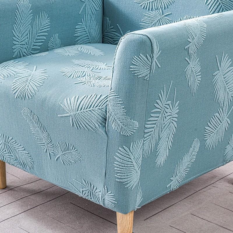lenestoltrekk badekar stol slipcover t-formet jacquard til stue soverom kontor elastisk enkelt sofatrekk hjem bardisk 2025 - $31.99 –P2