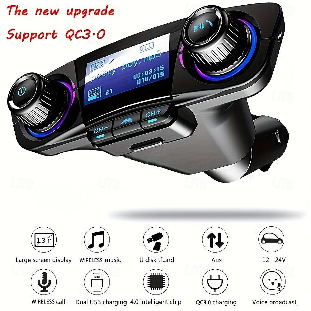2025年 1 個の車用 MP3 プレーヤー、カードスロット付き、AUX ワイヤレス レシーバー、多機能車用 USB 音楽プレーヤー、ハンズフリー通話、電話充電器、車用ワイヤレス FM トランスミッター、車用アクセサリー、電話アクセサリー、ギフト  コレクション – $28.99 –P9