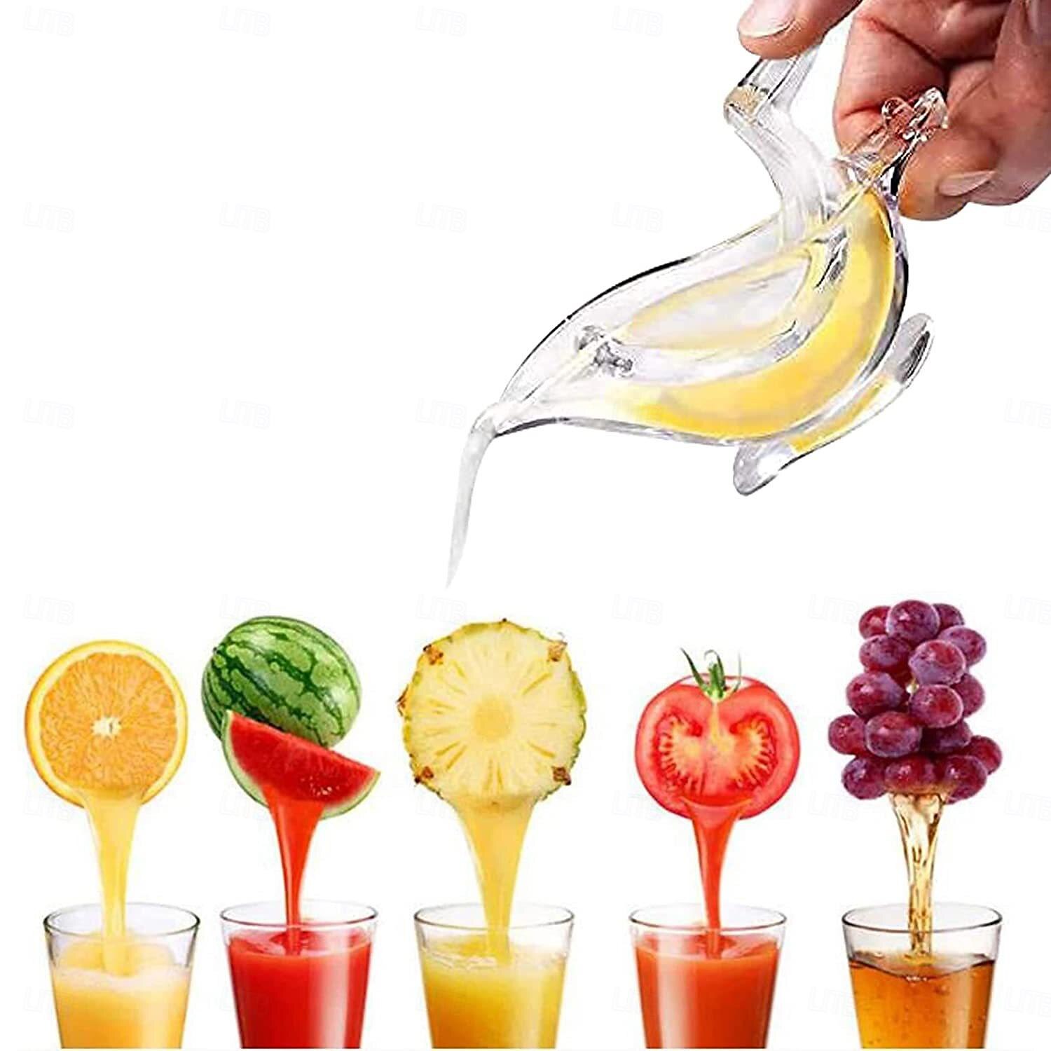 Bird Lemon Squeezer, Lemon Juicer Acrylic Manual Juice Lime Squeezer Bird Shape Lemon Slice Wedge Squeezer 2024 - $9.99 –P7