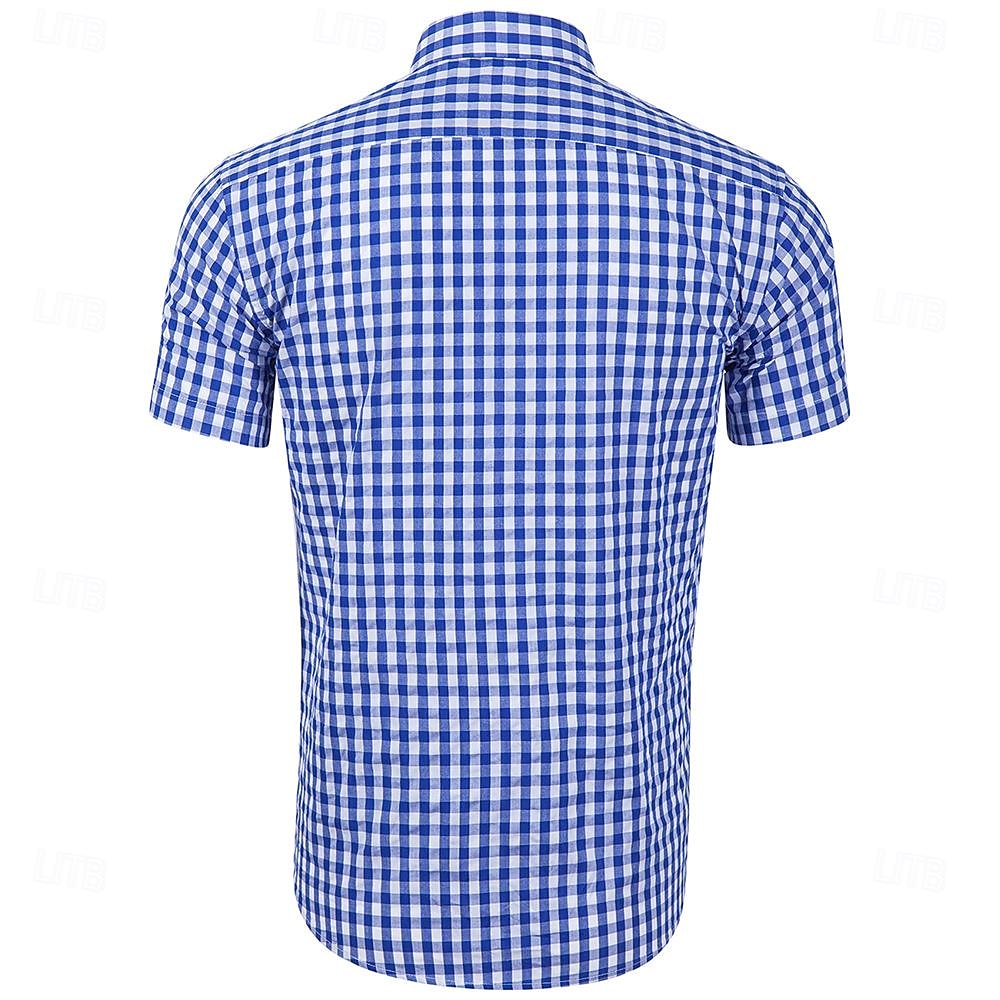 Oktoberfest Hemd Gingham overhemd Beiers Duits München Weiden Voor heren Doek in traditionele stijl 2025 - $32.99 –P2