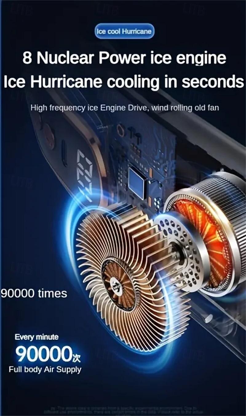 Draagbare 5-Snelheid Nekventilator – Aanraakbesturing Stille Luchtkoeler USB-aangedreven voor Buitensport en Reizen 2026 - $31.99 –P9