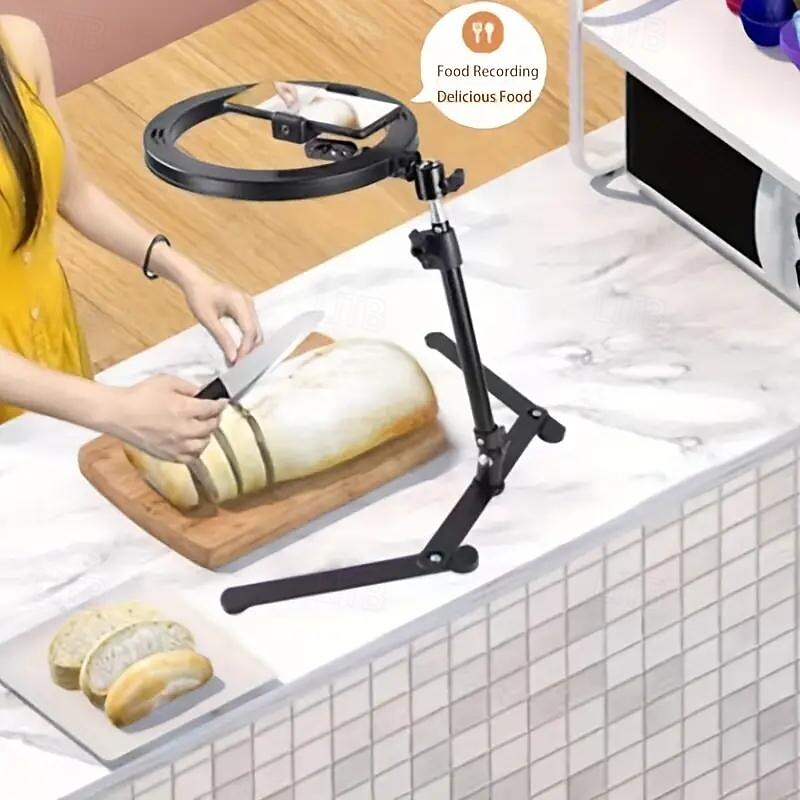 2025年 デスクトップ ライブ 携帯電話 オーバーヘッド 撮影 スタンド ネットワーク 赤色 フィルライト 食品 ライブ 静物 撮影 折りたたみ リメイク スタンド  コレクション – $58.99 –P6