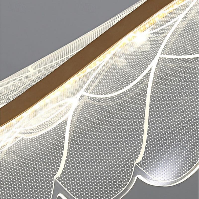 lampada a sospensione a led ali d'angelo 1 luce 120 cm acrilico piuma elettrolitico artistico stile nordico caffè sala da pranzo 110-240 v solo dimmerabile con telecomando del 2025 a $599.99 –P6