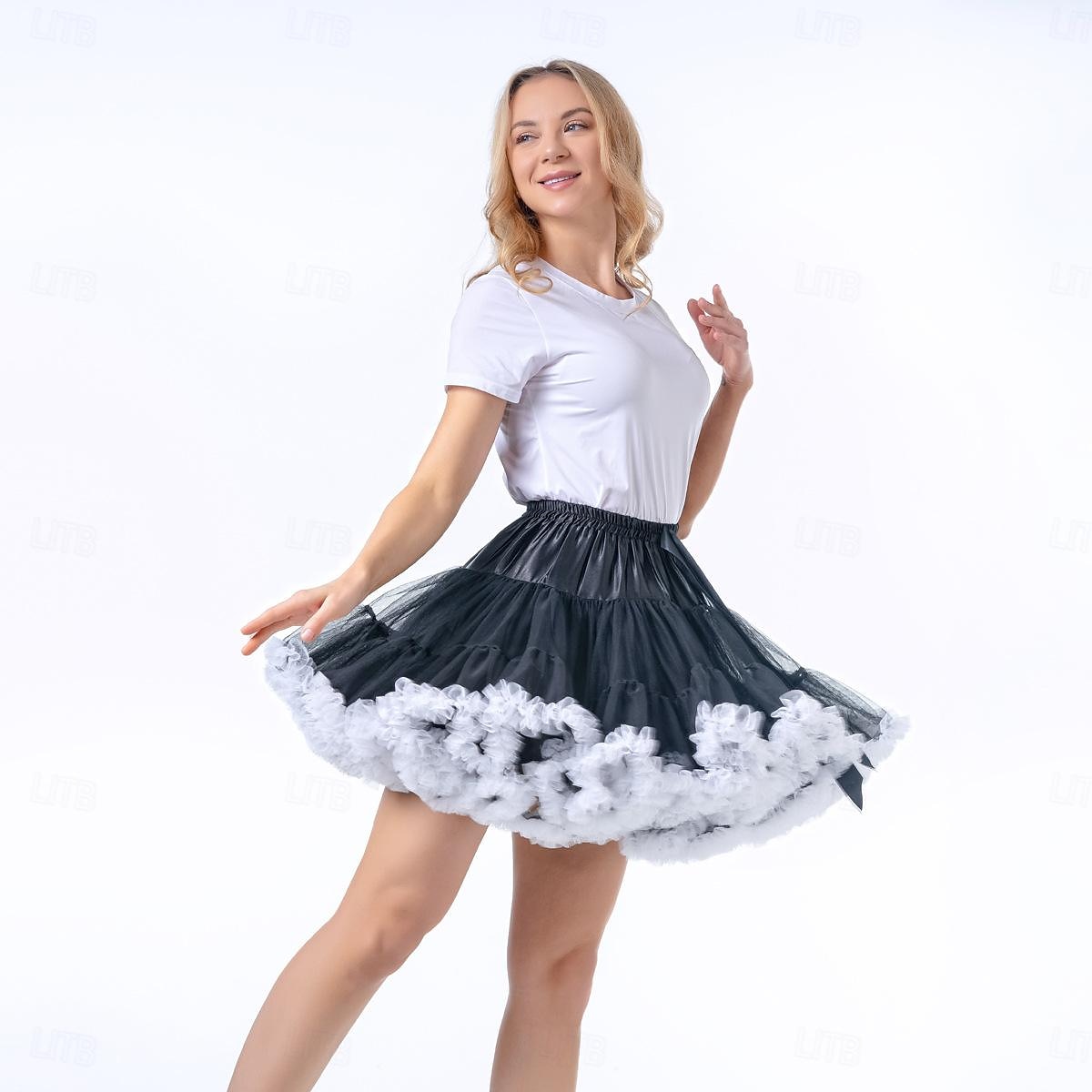 Retro 50. léta Spodnička Sukénka Pod sukní Princeznovské Dámské předvečer Všech svatých Karneval Plesová maškaráda loučení se svobodou nevěsty Dospělí Sukně 2025 - $24.99 –P1