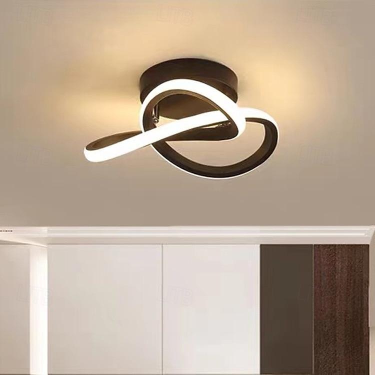 LED Ceiling Light 26cm 1-Light Warm White+White+Cold White Metal Acrylic Island Design Painted Finishes Modern Style Living Room Bedroom 110-240V 2025 - $86.99 –P2