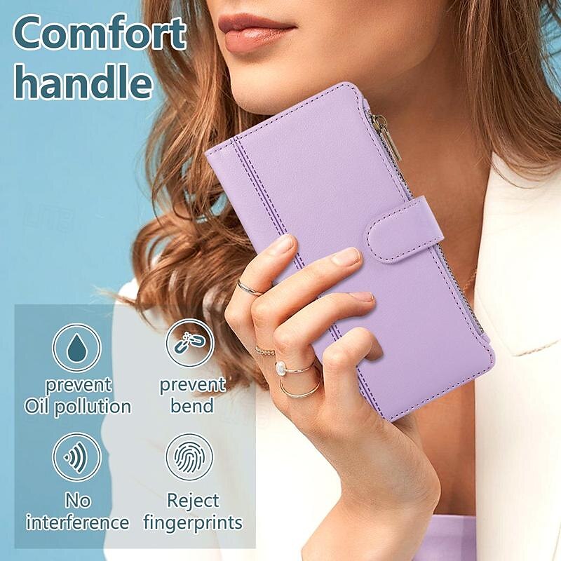 Phone Case For iPhone 16 iPhone 15 Pro Max Plus iPhone 14 13 12 11 Pro Max Plus Mini SE Back Cover with Stand Holder Magnetic Zipper Retro TPU PU Leather 2025 - $20.99 –P2