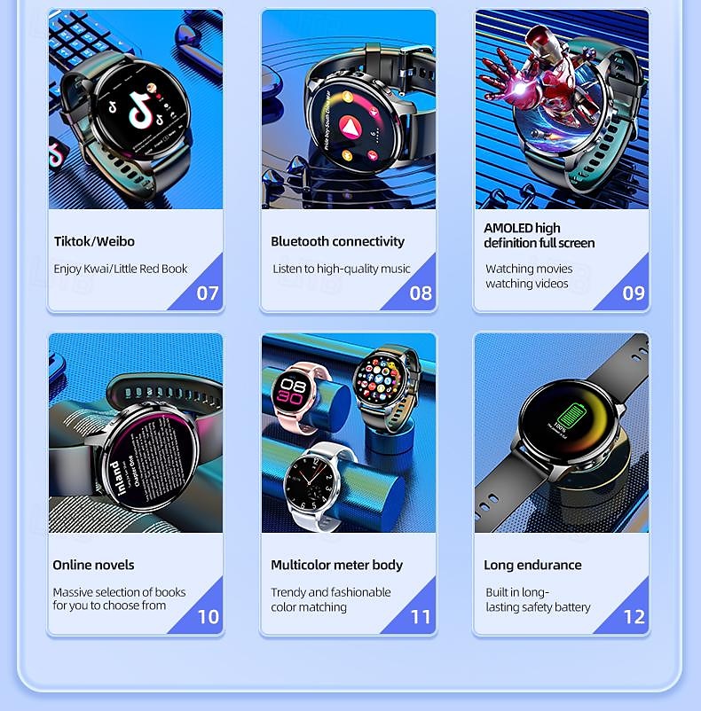 iMosi P68 Smart Watch 1.51 inch 4G LTE Cellular Smartwatch Phone 4G Pedometer Call Reminder Heart Rate Monitor Compatible with Smartphone Men GPS Hands-Free Calls Waterproof IP 67 46mm Watch Case 2025 - $142.19 –P3