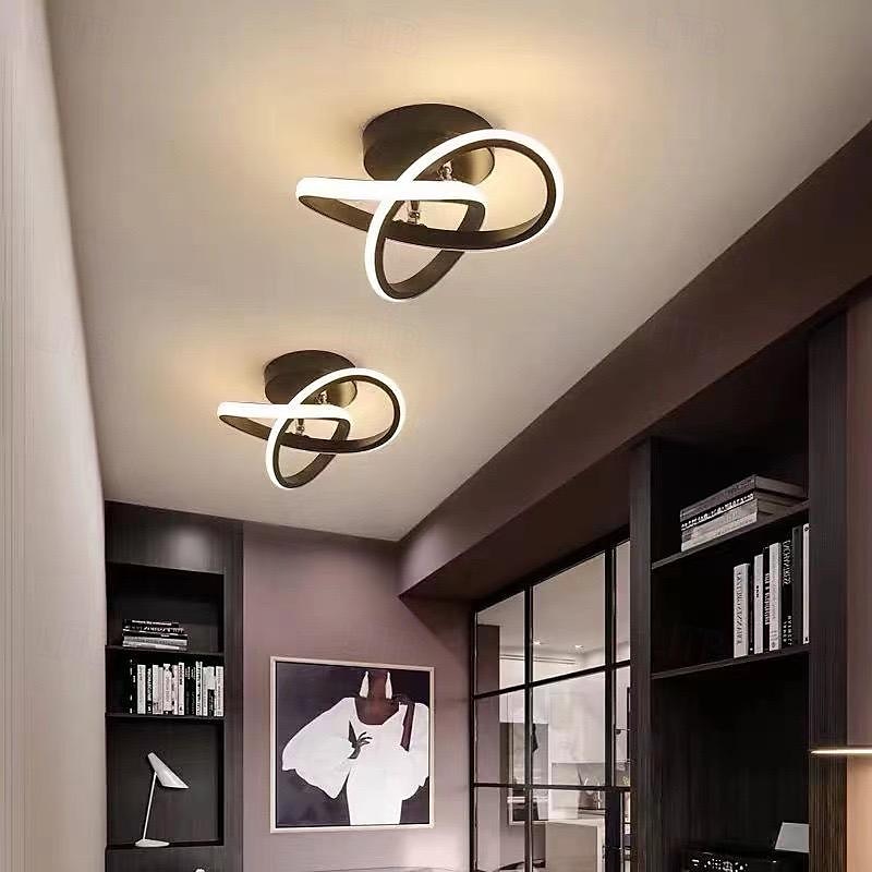 LED Ceiling Light 26cm 1-Light Warm White+White+Cold White Metal Acrylic Island Design Painted Finishes Modern Style Living Room Bedroom 110-240V 2025 - $86.99 –P4