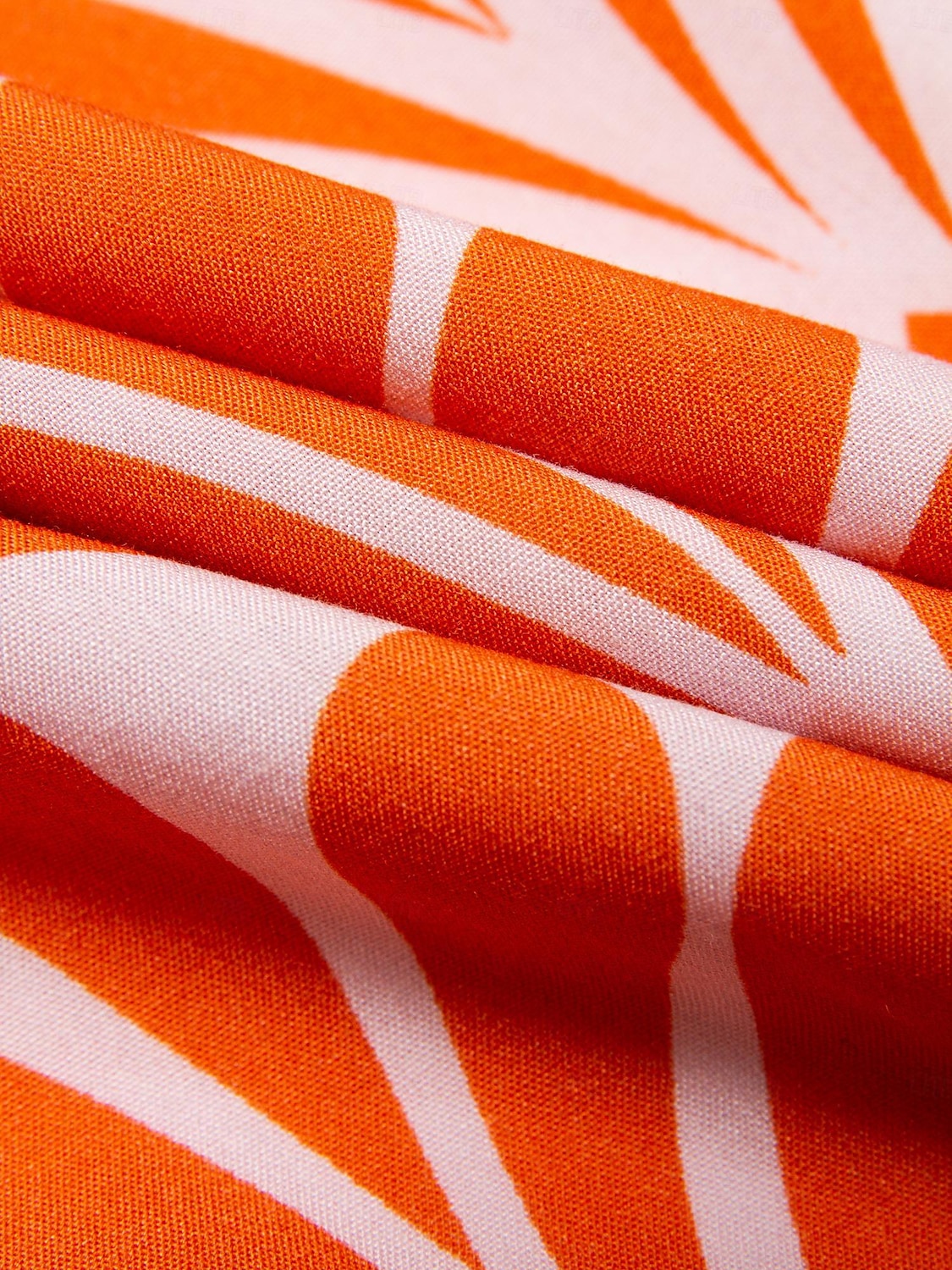 Damen Midi-Kleid Maxikleid Orange Kurzarm Geometrisch Mit Gürtel Frühling & Sommer V Ausschnitt Musterkleid S M L 2025 - $16.69 –P13