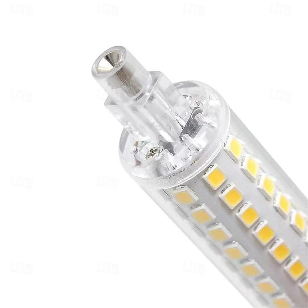 1/2 pz r7s led parti in alluminio a doppia estremità con copertura luce alogena lampadine per uso domestico r7s led 118mm tubo lampadina 78mm proiettore 220v ad alta potenza luce di lavoro garage del 2025 a $9.99 –P1