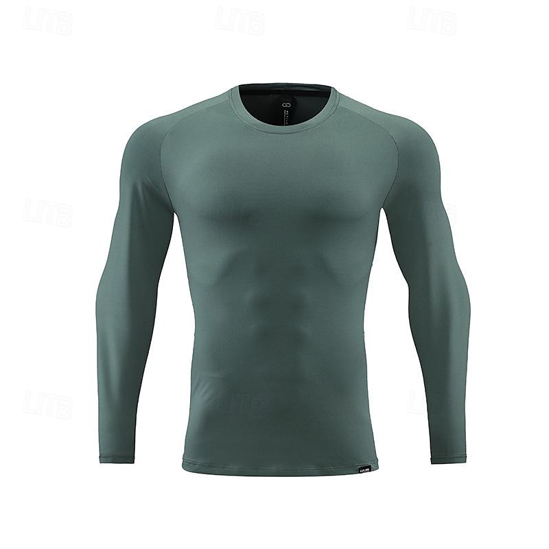 Herren Sonnenschutz-T-Shirts Langarmshirt Rundhalsausschnitt Langarm Urlaub Sport & Outdoor Ausgehen Alltagstauglich Schnelltrocknend UPF 50+ Schweißableitend Atmungsaktiv Einfach Schwarz Weiß 2025 - $25.99 –P5