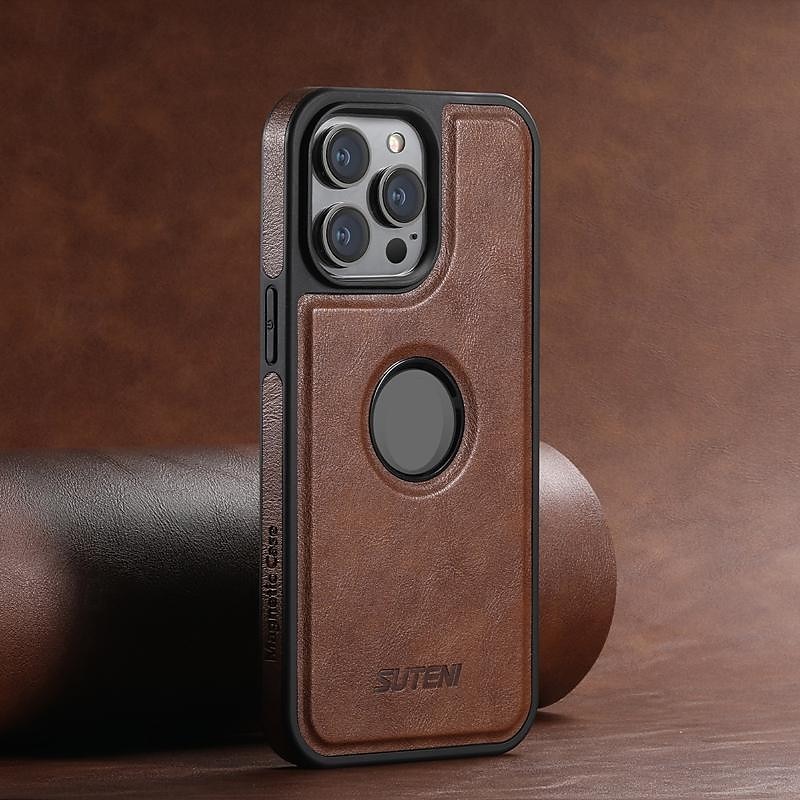 telefon Carcasă Pro iPhone 16 15 14 Pro Max Plus iPhone 13 12 Pro Max Zadní kryt Podpora bezdrátového nabíjení Nárazuvzdorné Retro TPU PU kůže 2025 - $14.99 –P4