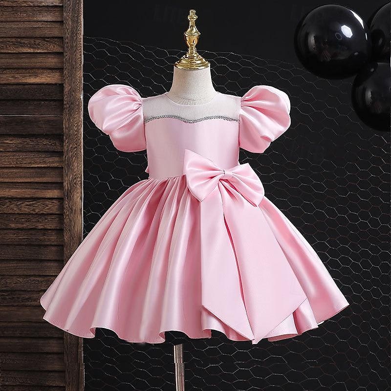 Toddler Girls' Party Dress Sequin Short Sleeve Performance Mesh Cute Princess Polyester Above Knee Sheath Dress Tulle Dress Summer Spring Fall 3-7 Years Silver Black White 2025 - $42.99 –P6