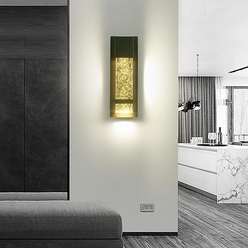 LED Outdoor Wall Light Warm White 20W Villa Exterior Wall Lamp Exterior Wall Sconce Light Fixture with Seeded Glass Shade Socket Waterproof Wall Mount Light for Porch Doorway Garag 110-240V 2025 - $165.99 –P2