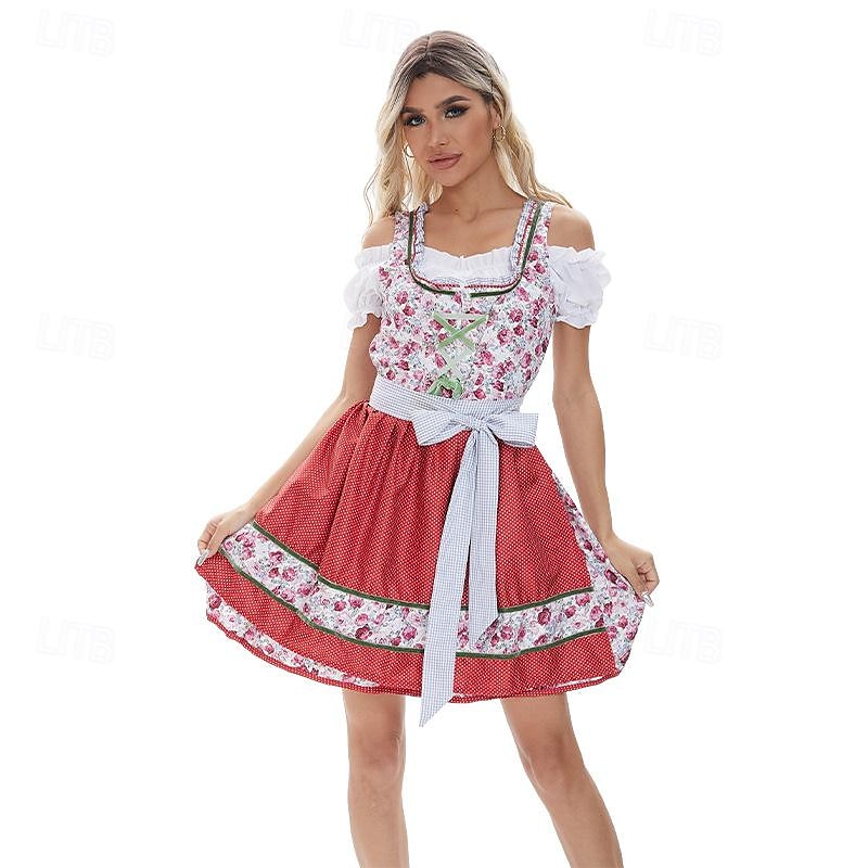 Oktoberfest Jurken Dirndl Dirndl-blouse Beiers hulp in de huishouding Duits München Weiden Doek in traditionele stijl Blouse 2025 - $63.99 –P1