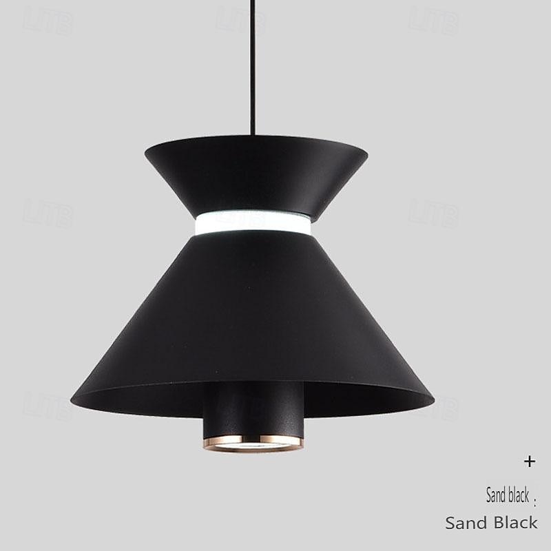 led pendellampe kjøkkenøy pendellampe 1-lys 15 cm enkelt design metallmalte overflater moderne nordisk stil soverom spisestue 110-240v 2025 - $168.99 –P15