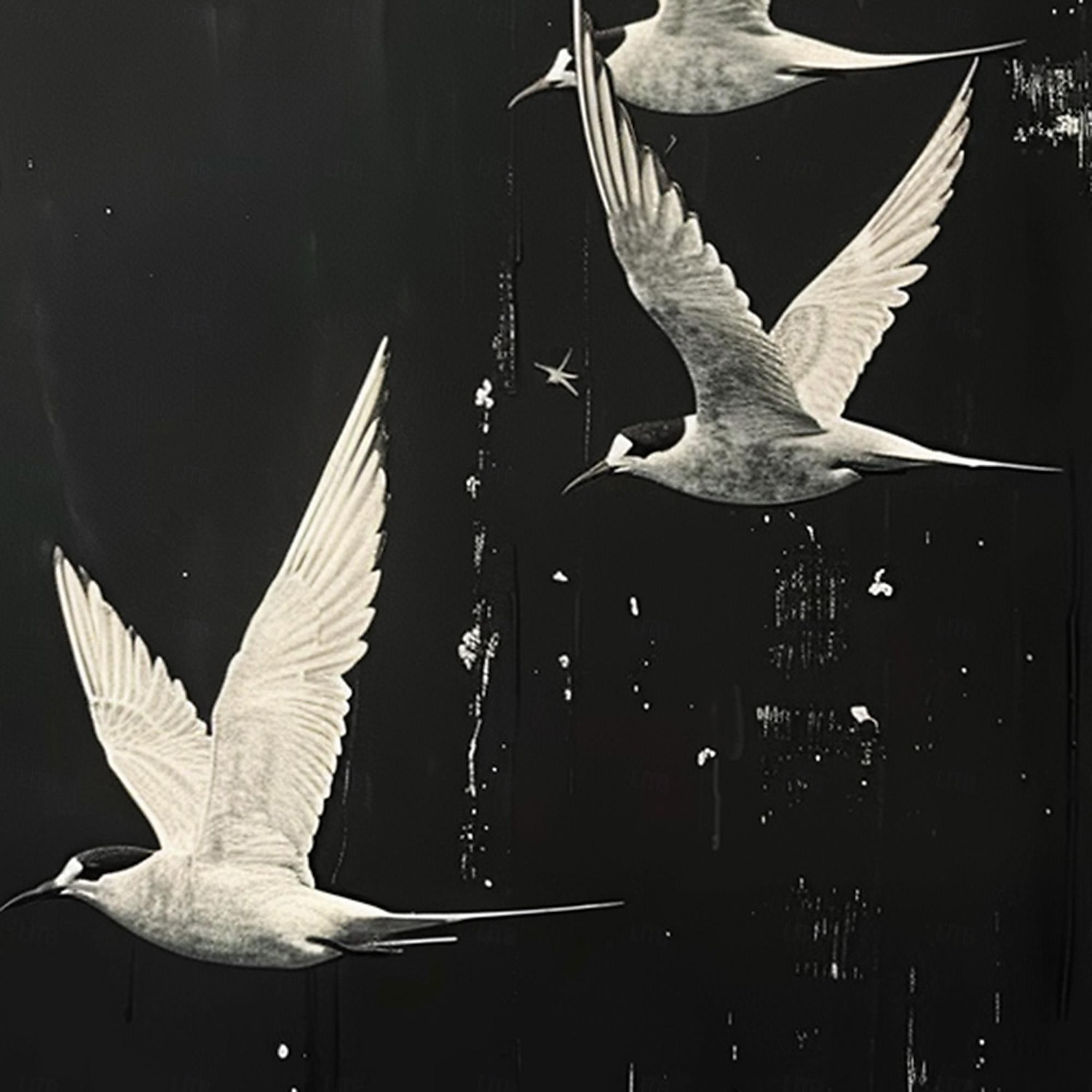 handgemachtes Ölgemälde Leinwand WandKunst Dekor Original weißes Vogel Gemälde abstraktes Tiergemälde Wohndekor mit gespanntem Rahmen ohne Innenrahmen Gemälde 2025 - $175.99 –P5