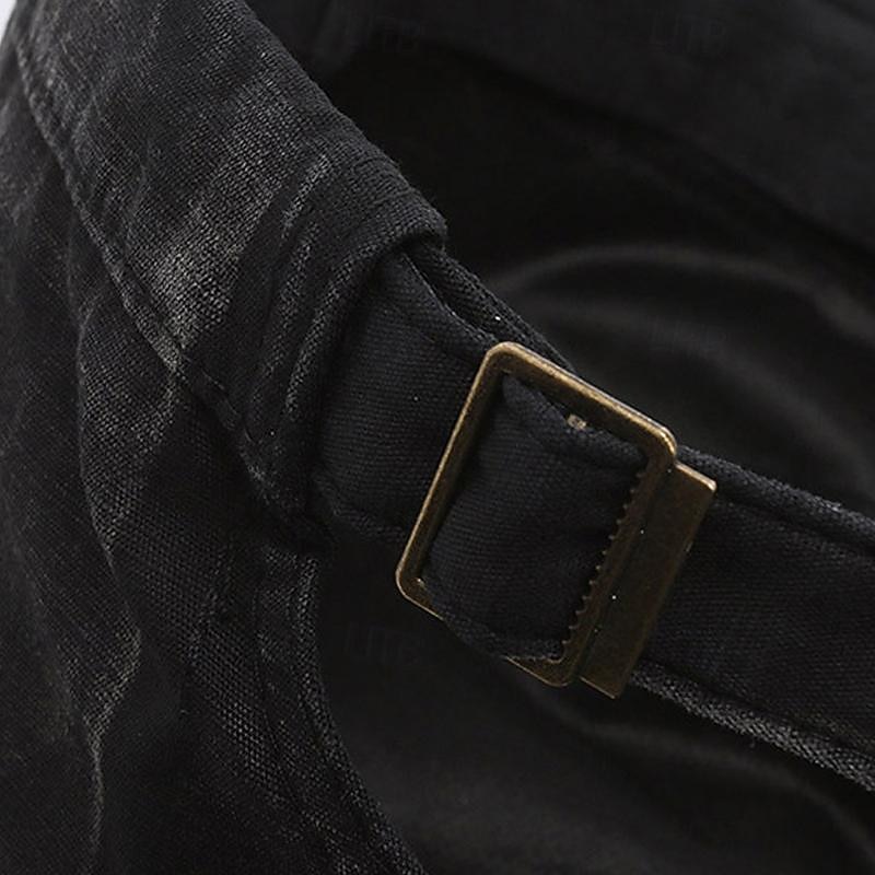 Homens Unisexo Boina Boné de beisebol boné militar chapéu de cadete Preto Verde Tropa Poliéster Vintage Moda Casual Rua Diário Tecido Ajustável Respirável de 2026 por $7.49 –P9