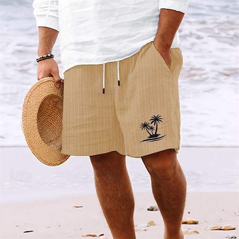 Per uomo Pantaloncini estivi Pantaloncini da spiaggia Pantaloncini casual Tasche A cordoncino Vita elastica Albero di cocco Comfort Traspirante Breve Per eventi Da mare Spiaggia Hawaiano Boho Bianco del 2026 a $20.99 –P8