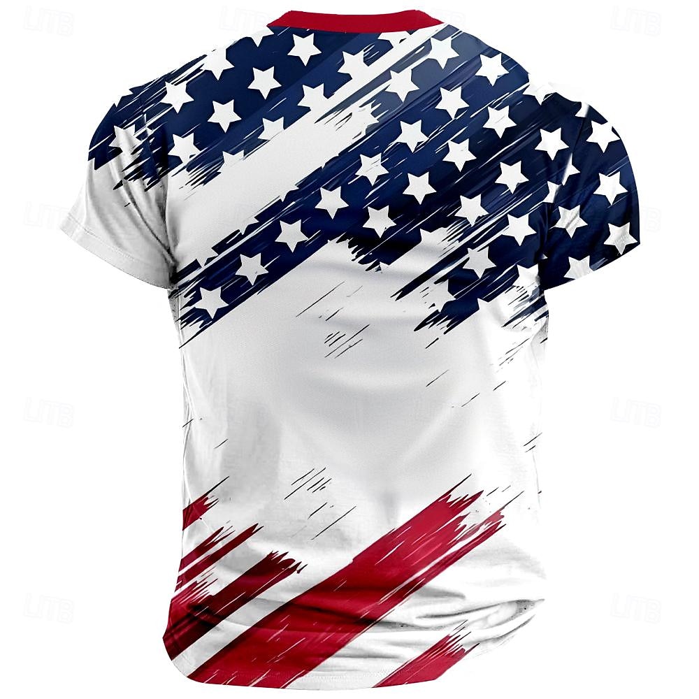 2026年 2026年7月4日 250周年メモリアルデー メンズ3DプリントUSフラッグヘンリーロングスリーブTシャツ アウトドアスポーツストリート  コレクション – $24.99 –P2