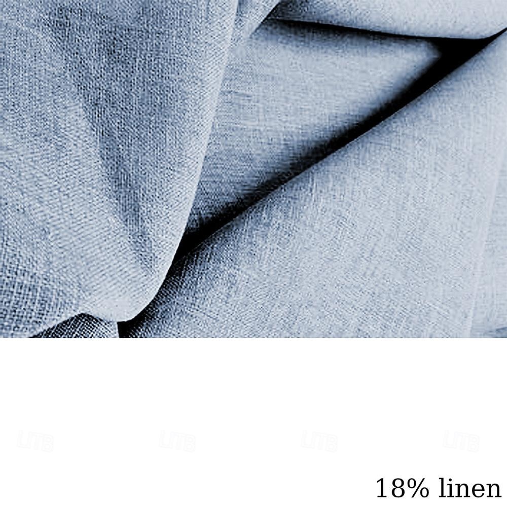 Miesten pellava paita Rantapaita Havaiji paita Kookospuu ulko- Loma Sininen Ruskea Apila Lyhythihainen Stand-kaula-aukko Kesä Kevät Vaatetus Painettu 2025 - $26.99 –P3