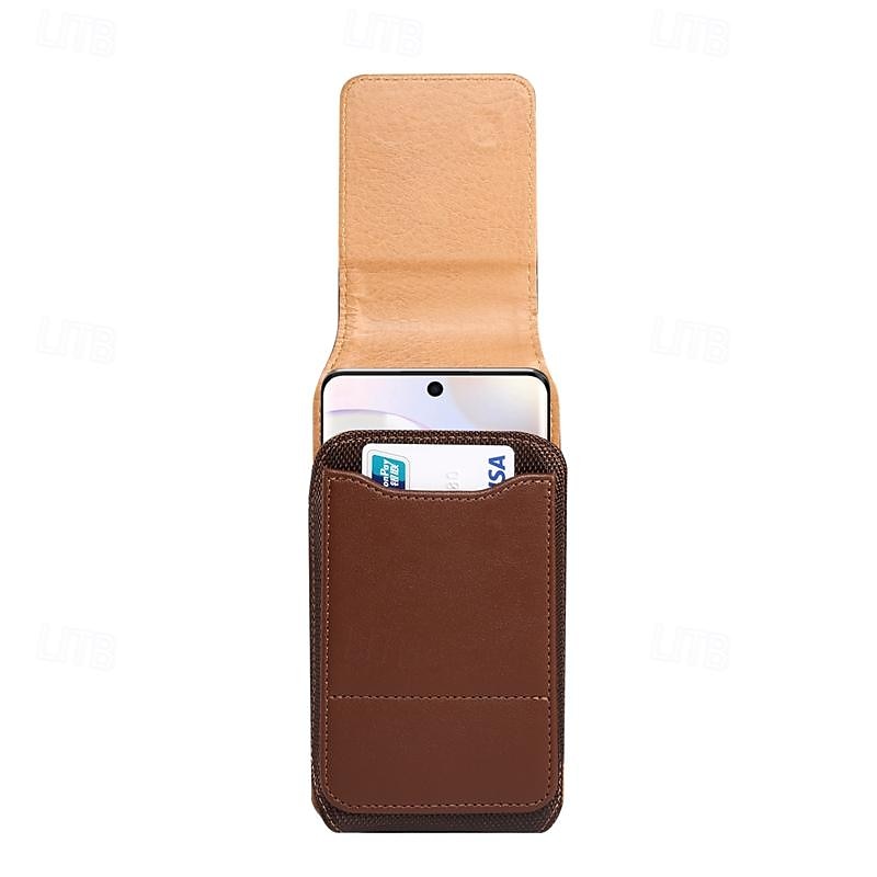 Men Cellphone Loop Holster Case Belt Waist Bag Props PU Leather Purse Phone Wallet Vintage Belt Mobile Phone Protective Sheath 2025 - $18.99 –P11