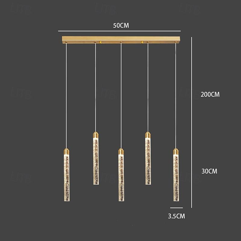 moderní led lustr 1/2/5/8/10/12/18 hlava stmívatelné světelné křišťálové závěsné svítidlo pro vysoký strop obývacího pokoje foyer chromová světla osvětlení současné stropní svítidlo lustry (12 2025 - $61.99 –P3