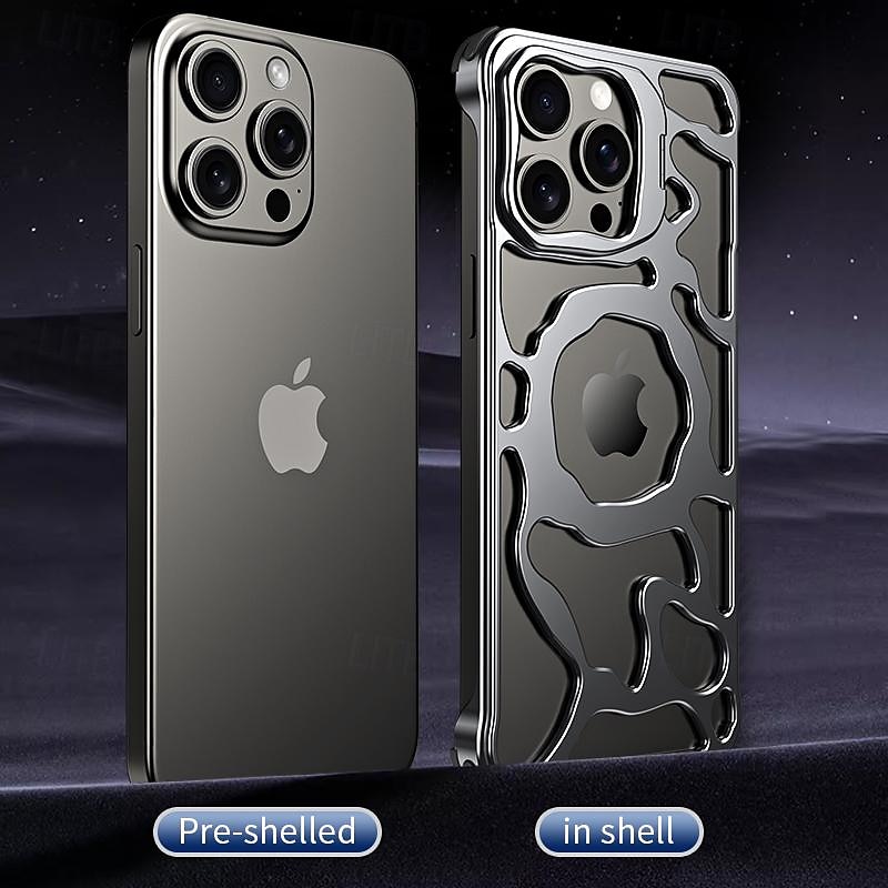 2025年 電話 ケース 用途 iPhone 16 Proマックス iPhone15 iPhone 14 Pro Max iPhone 13 Pro Max バックカバー 磁気吸着ケース バンパーフレーム スタンド付き 磁石バックル ワイヤレス充電をサポート メタル  コレクション – $51.99 –P13