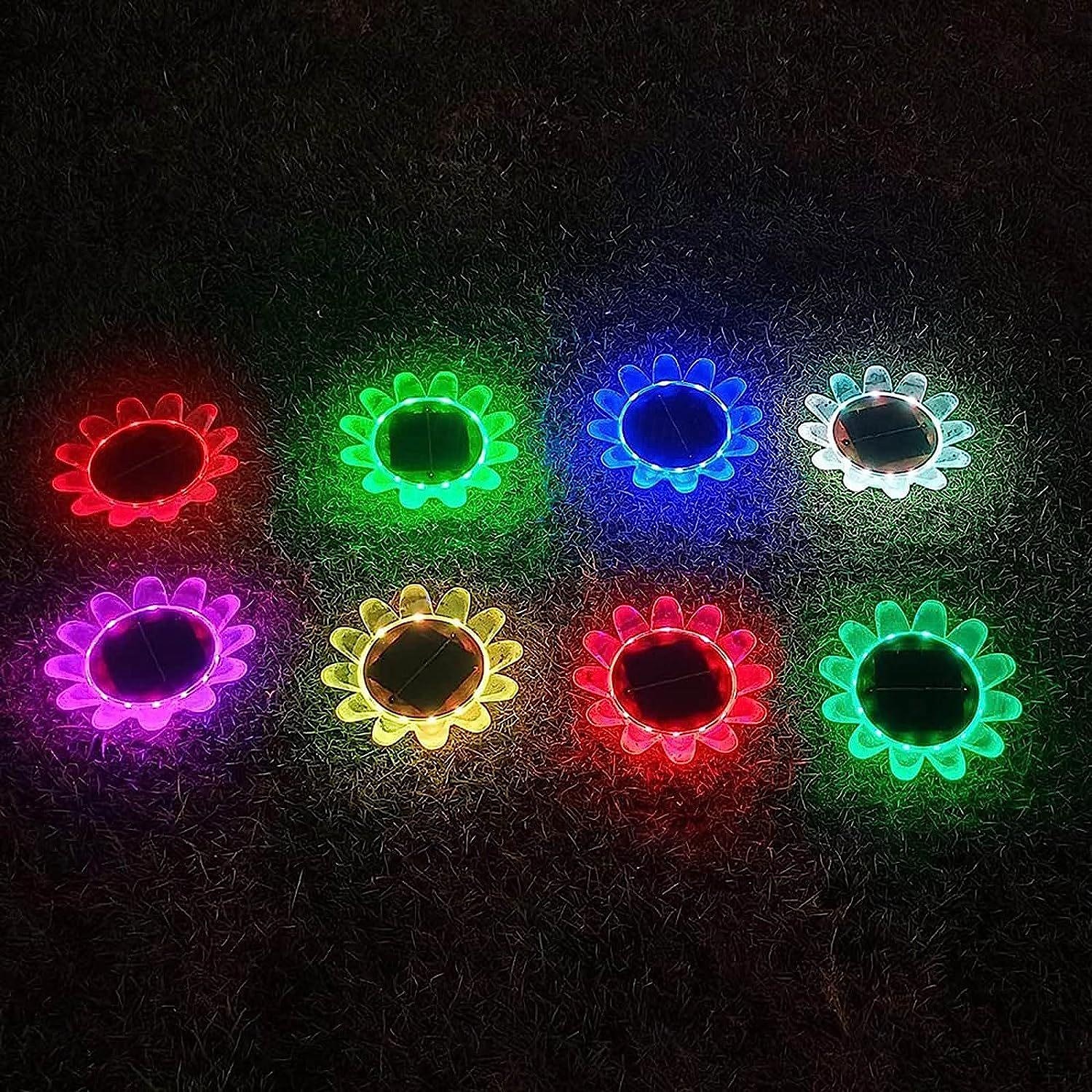RGB-Schwimmlicht, Solar-LED-Poollicht, wasserdichtes Gartenlicht für den Außenbereich, für Schwimmbad, Teich, Ferienpark, Landschaftsdekoration, 1/2 Stück 2025 - $29.99 –P4