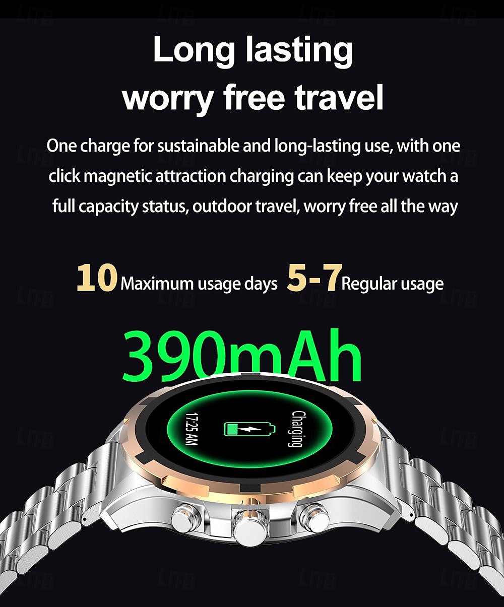 696 HK98 Smartwatch Fitness Tracker EKG PPG Bluetooth-Anruf Erinnerung Android iOS IP67 48mm 1.43" 2025 - $63.99 –P16