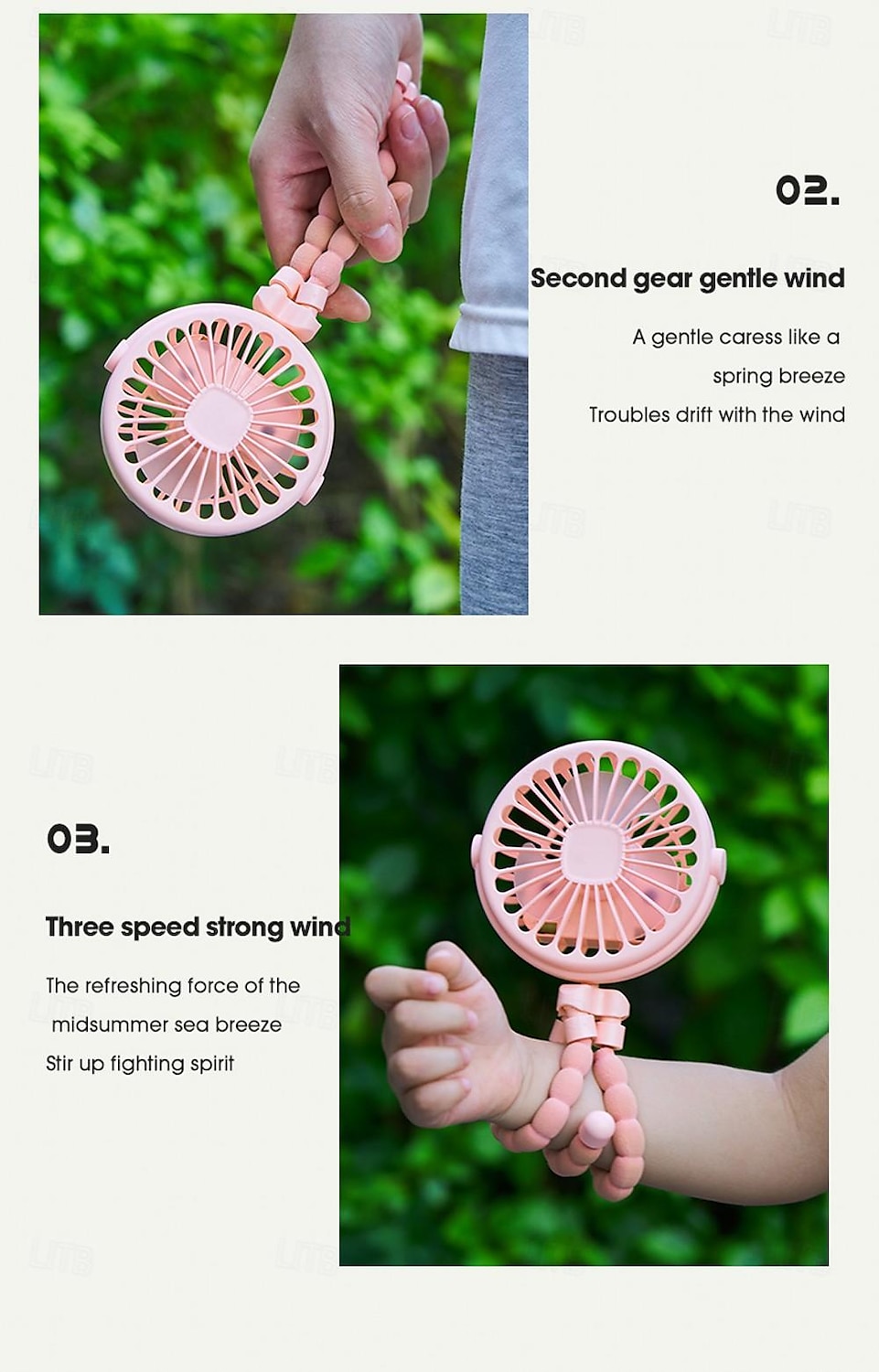 Octopus Fan Easy to Carry Multi-Functional Folding Office Desktop Outdoor Camping Stroller Handheld Fan Baby Stroller Fan Hand Held Bicycle Portable FanVentilator Silent Outdoor Cooler Neck Fan 2025 - $15.49 –P10