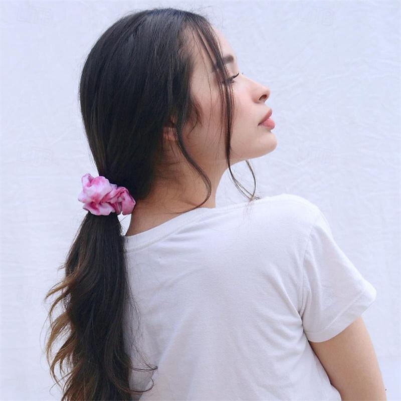 Juego de 10 diademas blancas utilizadas para teñir corbatas, suministros para fiestas, estabilizador elástico de cola de caballo de algodón blanco para diademas de mujer 2025 - $28.99 –P5