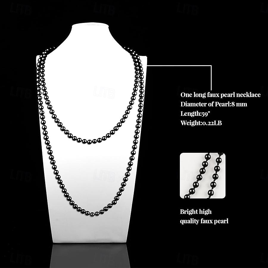 Anni 1920 Il grande Gatsby Abiti Fascia Flapper Il grande Gatsby Invitato al matrimonio Senza colletto Per donna Halloween Carnevale Mascherata Feste Mascherata Ricevimento di nozze Adulti Guanti del 2025 a $23.99 –P4