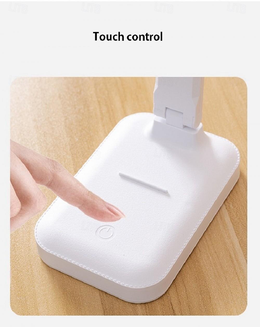 Folding Table Lamp Reading USB Touch Dimmable Eye Protection Led Desk Lamp Bedroom Student Reading Night Light 3 Color Stepless Dimmable Desk Lamp Touch Foldable Eye Protection Reading Night Light 2025 - $17.49 –P9