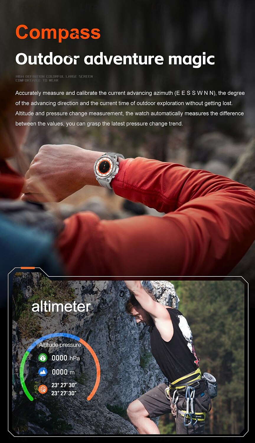 696 DK68 Smart Watch Fitness Tracker ECG PPG Bluetooth Call Reminder Android iOS IP67 47mm 1.53 2025 - $58.99 –P14