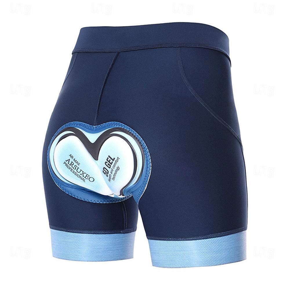 Dam Cykelshorts Cykel Shorts sporter 3D Tablett Andningsfunktion Snabb tork Hög Elasisitet Svart Marinblå Kläder Cykelkläder 2025 - $47.99 –P8