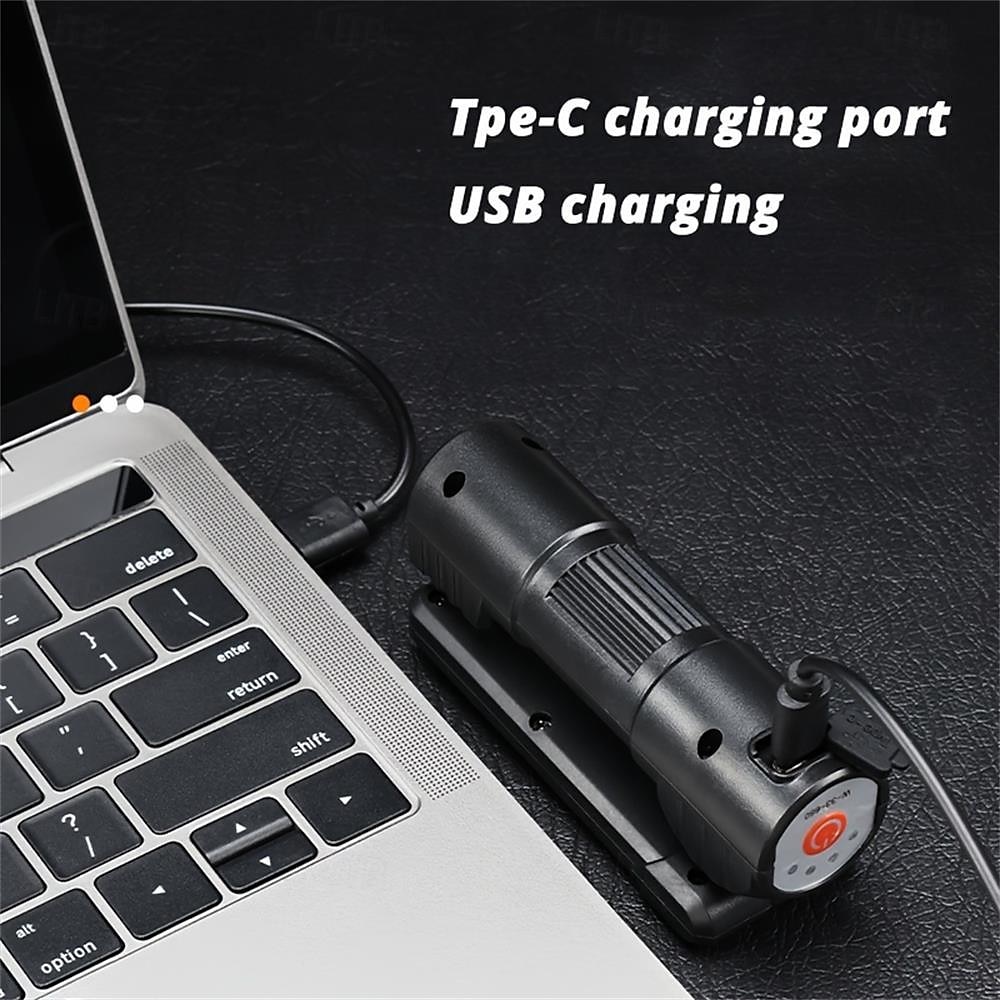 Многофункциональный фонарик, налобный фонарь, перезаряжаемый через USB, задний фонарь с функцией магнитной адсорбции, многорежимный светильник для ремонта освещения для кемпинга, путешествий и 2025 - $15.49 –P9