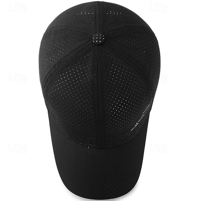 Herren Cap Basecap Sonnenhut Kappe Schwarz Weiß Polyester Modisch Brautkleider schlicht Strasse Täglich Glatt Einstellbar Sonnenschutz Atmungsaktiv 2025 - $8.99 –P6