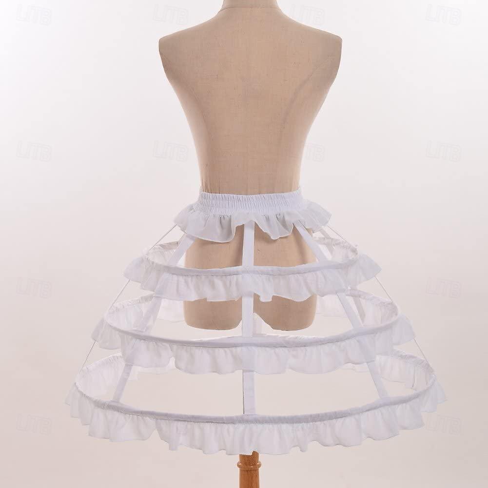Cosplay Lolita Knelengde Underskjørt crinoline travelhet Prinsesse Kostyme Dame Maskerade Fest Utdrikningslag Voksne Underskjørt 2026 - $34.99 –P4