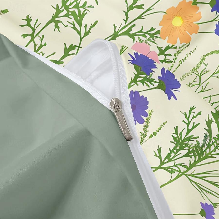 Planta flores capa de edredão conjunto de cama conjunto de 2 peças conjunto de 3 peças leve macio curto pelúcia engrossado feltro conjunto de cama quadrada de 2025 por $60.99 –P10
