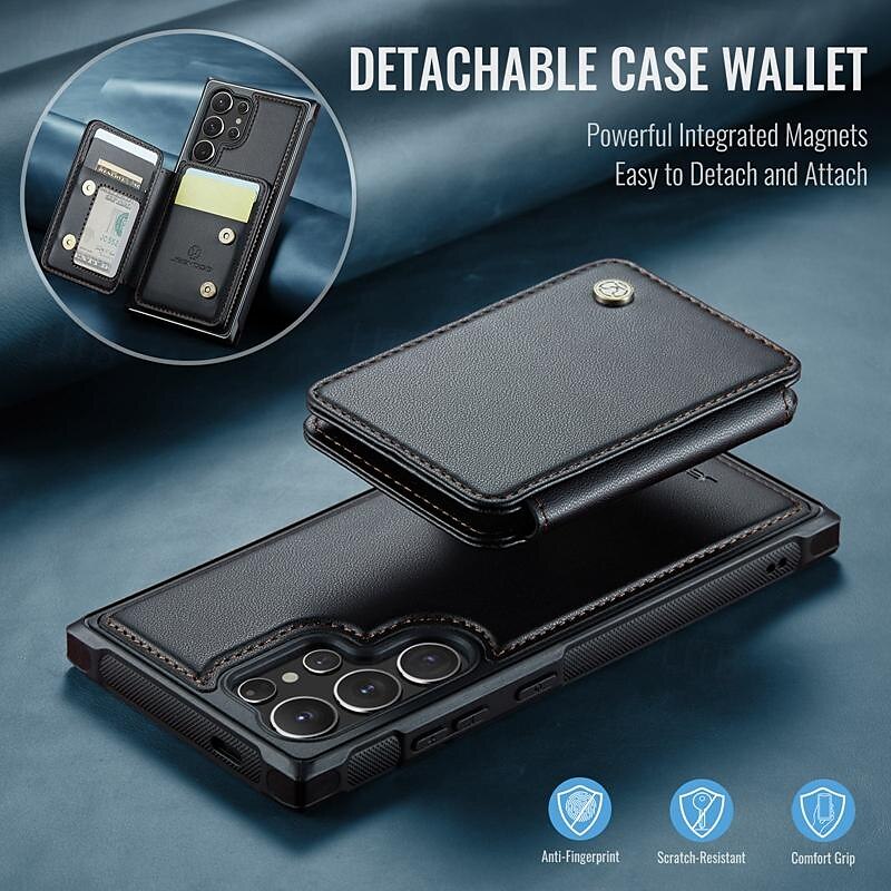 Phone Case For Samsung Galaxy S24 Ultra Plus S23 S22 S21 S20 Ultra Plus FE A55 A35 A25 A15 5G A54 A34 A14 A53 A33 A23 A13 S25 Ultra Back Cover with Stand Holder Magnetic Card Slot Retro TPU PC PU 2025 - $25.99 –P10