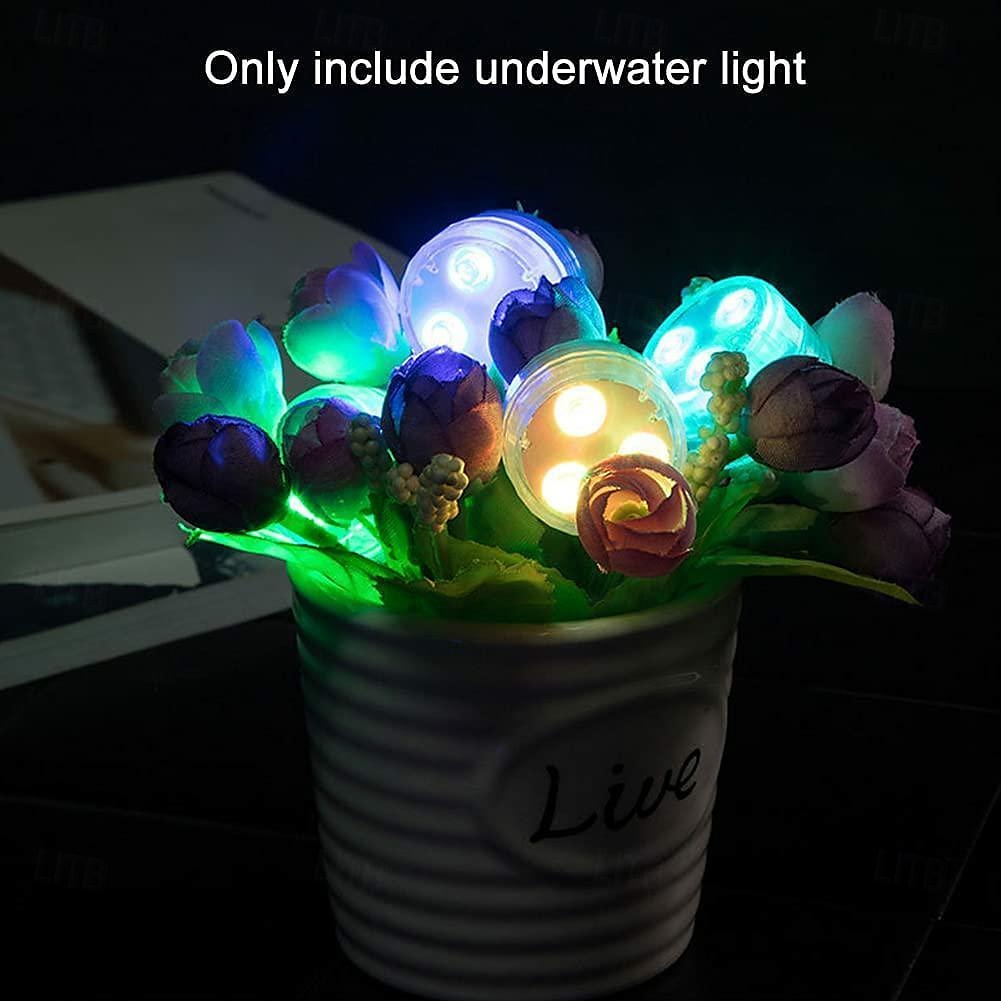 dompelbaar zwembad led-licht met afstandsbediening rgb aquarium duiklamp batterij aangedreven 3led onderwaterlicht bruiloft vijver zwembad badkuip aquarium party vaas decoratie 1pc 2025 - $8.49 –P7