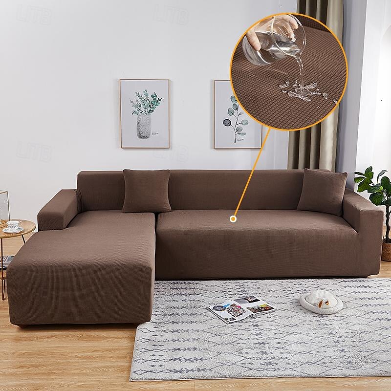 غطاء أريكة مقاوم للماء، غطاء أريكة 1/2/3/4 مقاعد لغرفة المعيشة، غطاء أريكة مرن على شكل حرف L، غطاء أريكة 2025 - $70.99 -P10