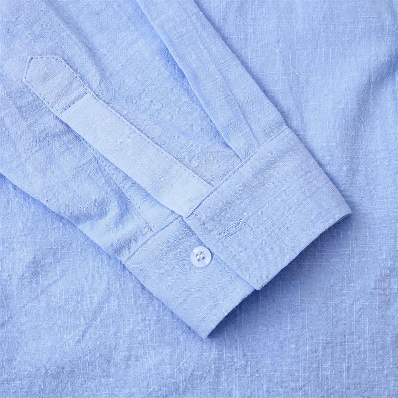 Per uomo Camicia Camicia di lino Camicia in cotone e lino Camicia con colletto cinese Camicia con colletto alla coreana Camicia casual Semplice Vacanza Camicia hawaiana Bianco Blu marino Cachi Azzurro del 2025 a $32.99 –P9