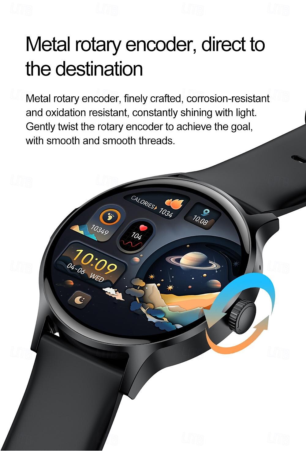 696 HK30 Inteligentny zegarek 1.43 in Inteligentny zegarek Bluetooth EKG + PPG Krokomierz Powiadamianie o połączeniu telefonicznym Kompatybilny z Android iOS Damskie Męskie Odbieranie bez użycia rąk 2025 - $47.99 –P5